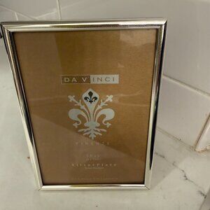 NWT DA VINCILE COLLEZIONI 3.5" x 5" SILVER PLATE TARNISH RESISTANT FRAME